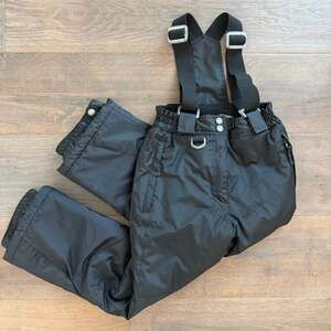 Weatherproof 32 Degrees Youth Black Snow Pants w/Detachable Suspenders Small 7/8